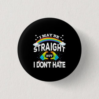 Ik ben misschien recht, maar ik haat geen cadeautj ronde button 3,2 cm