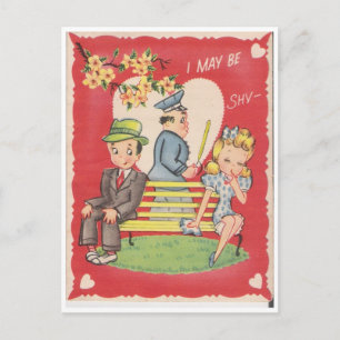 Ik ben misschien verlegen... briefkaart