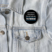 Ik ben moe Funny Ronde Button 5,7 Cm (In situ)