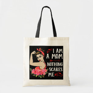 Ik ben moeder Rosie de riveter sterke vrouw mama Tote Bag