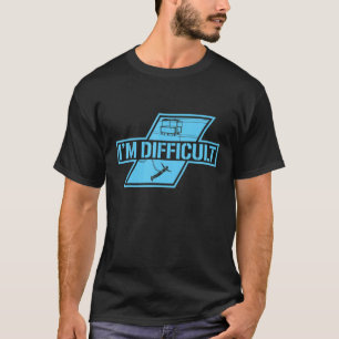Ik ben moeilijk Bungee Jumping Adrenaline Bungee J T-shirt