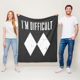 Ik ben moeilijk om met Ski Double Diamond Winter S Fleece Deken