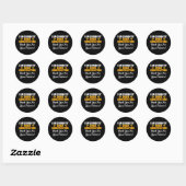 Ik ben momenteel in aanbouw ronde sticker (Vel)