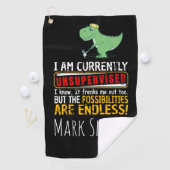 Ik ben momenteel niet onder toezicht Ik ken het di Golfhanddoek (Insitu)