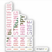 IK BEN MOOI STICKER (Voorkant)