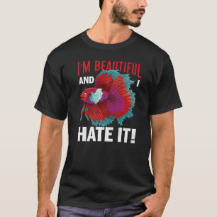 Ik ben Mooie Vissen Aquarium Aquaria Grafiek T-shirt