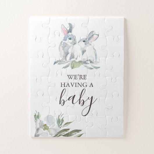 Ik ben 'n Zwangere Baby aankondiging Legpuzzel (Verticaal)