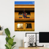 "Ik ben naar de bergtop geweest" Poster (Thuiskantoor)