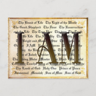 Ik ben Names van Christus Briefkaart