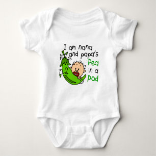 Ik ben Nana en Papa's erwt in een pod Romper