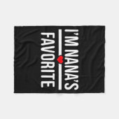 Ik ben Nana's Favoriet Fleece Deken (Voorkant (Horizontaal))