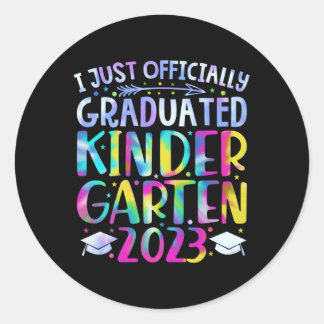 Ik ben net afgestudeerd Kindergen Afstuderen 2023 Ronde Sticker