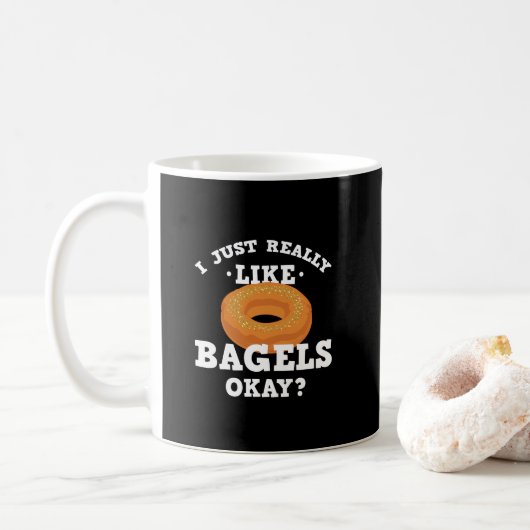 Ik ben net als Bagels Funny Quote Mok (Met donut)