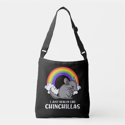 Ik ben net als Chinchillas Cute Pet Crossbody Tas (Voorkant)