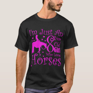 Ik ben net een meisje van 8 dat dol is op paarden t-shirt