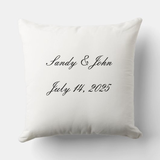 Ik ben net getrouwd met Memory Sierkussen (Achterkant)