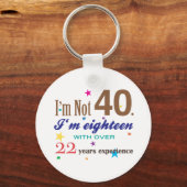 Ik ben niet 40 - Grappig Birthday Gift Sleutelhanger (Voorkant)