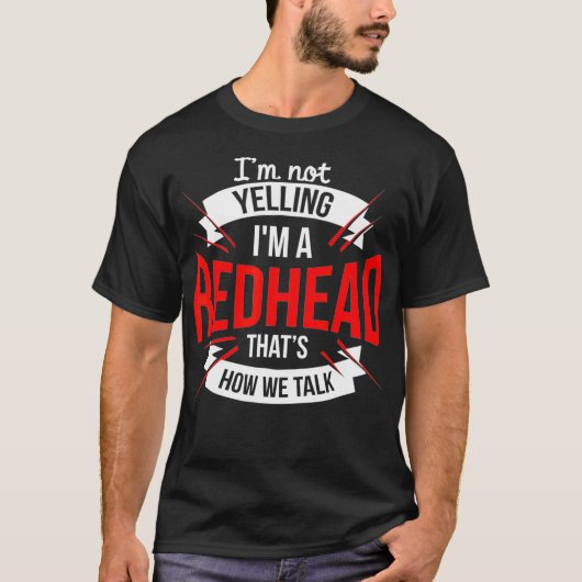 Ik ben niet aan het schreeuwen... t-shirt (Voorkant)