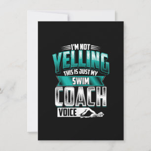 Ik ben niet aan het schreeuwen van de swim Coach V Kaart