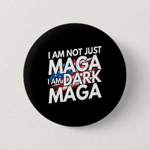 Ik ben niet alleen in de donkere Trump 2024 verkie Ronde Button 5,7 Cm