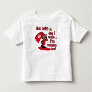Ik ben niet alleen schattig, ik ben ook Tunesiër! Kinder Shirts