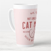 ik ben niet alleenstaand , ik ben kattemoeder van latte mok (Linkerhoek)