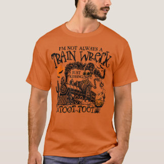 Ik ben niet altijd een wrak Funny Halloween Crew M T-shirt
