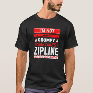 Ik ben niet altijd knorrig Soms ga ik op een kabel T-shirt