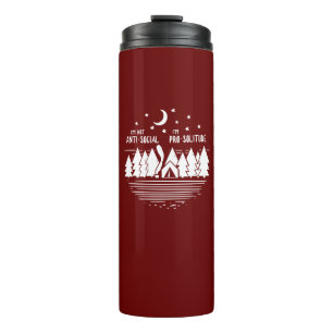 Ik ben niet Ant-Social ik ben pro-eenzaamheid Thermosbeker