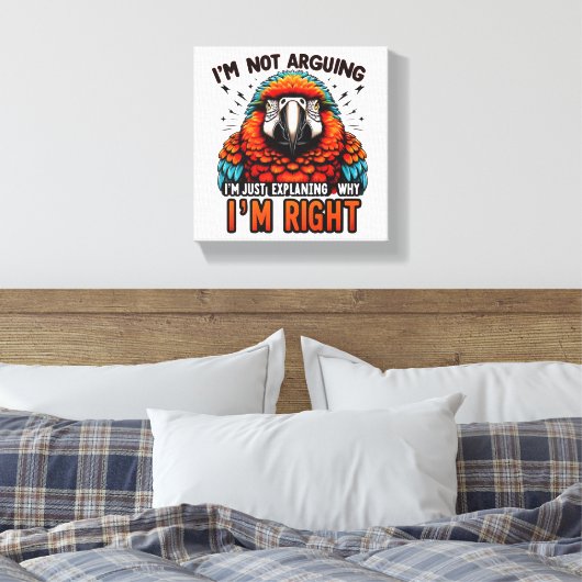 Ik ben niet bang canvas afdruk (Insitu (Slaapkamer))