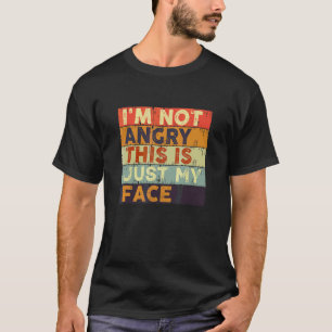 Ik ben niet bang dat dit alleen mijn gezicht  Retr T-shirt