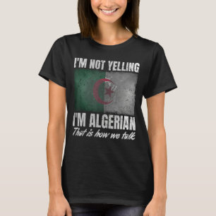Ik ben niet bang dat ik Algerijnse print ben voor T-shirt