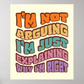 Ik ben niet bang dat ik gewoon uitleggen waarom ik poster (Voorkant)