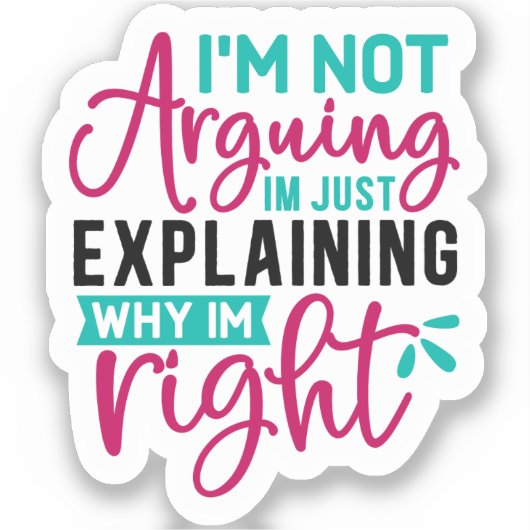 Ik ben niet bang dat ik gewoon uitleggen waarom ik sticker (Voorkant)