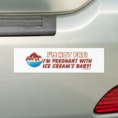 Ik ben niet bang dat ik zwanger ben. bumpersticker (Op auto)