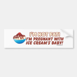 Ik ben niet bang dat ik zwanger ben. bumpersticker