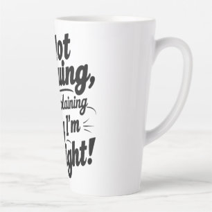 Ik ben niet bang, ik leg gewoon uit waarom ik geli latte mok