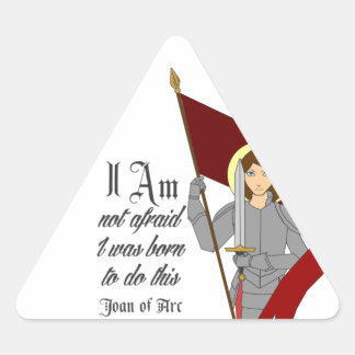 Ik ben niet bang - Joan of Arc Driehoek Sticker