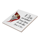 Ik ben niet bang - Joan of Arc Tegeltje (Zijkant)