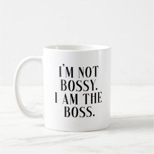 Ik ben niet bazig, ik ben de baas, leuk en empower koffiemok