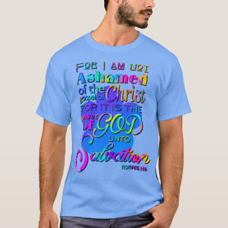 Ik ben niet beschaamd over Christelijk ontwerp voo T-shirt