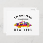 Ik ben niet boos dat ik uit New York kom. Briefkaart (Voorkant / Achterkant)