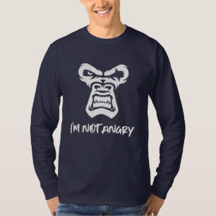Ik ben niet boos - de aap t-shirt