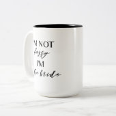 Ik ben niet Bossy, ik ben de Bride Mok (Voorkant links)