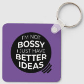 Ik ben niet Bossy... Sleutelhangers (v2) (Achterkant)