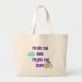 Ik ben niet de moeder die ik alleen ben. grote tote bag