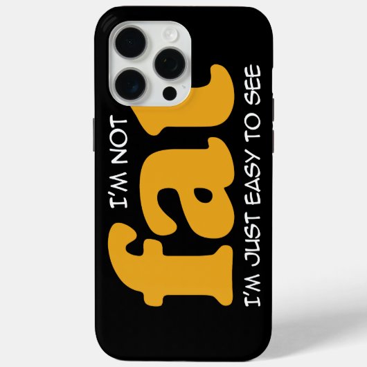 Ik ben niet dik Case-Mate iPhone case (Achterkant)