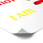 Ik ben niet dik. Ik ben 3D, grappige meme. Poster (Hoek)