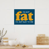 Ik ben niet dik poster (Keuken)