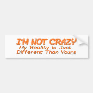 Ik ben niet gek. bumpersticker